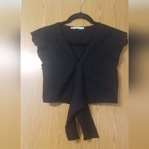 Abercrombie & Fitch Black Crop Top Size XS